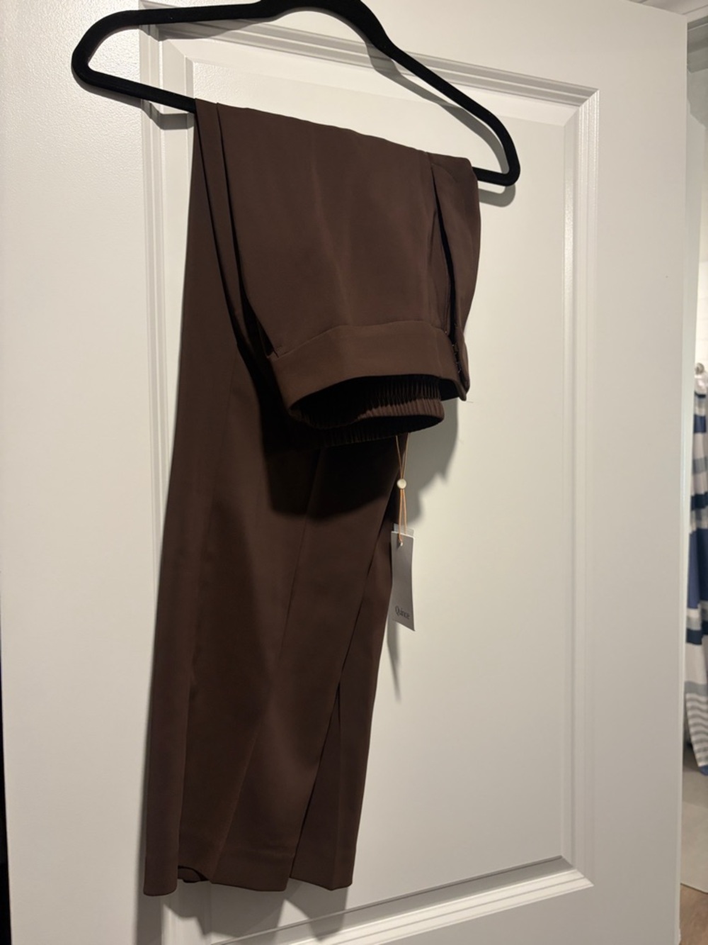 Quince stretch crepe ankle pants